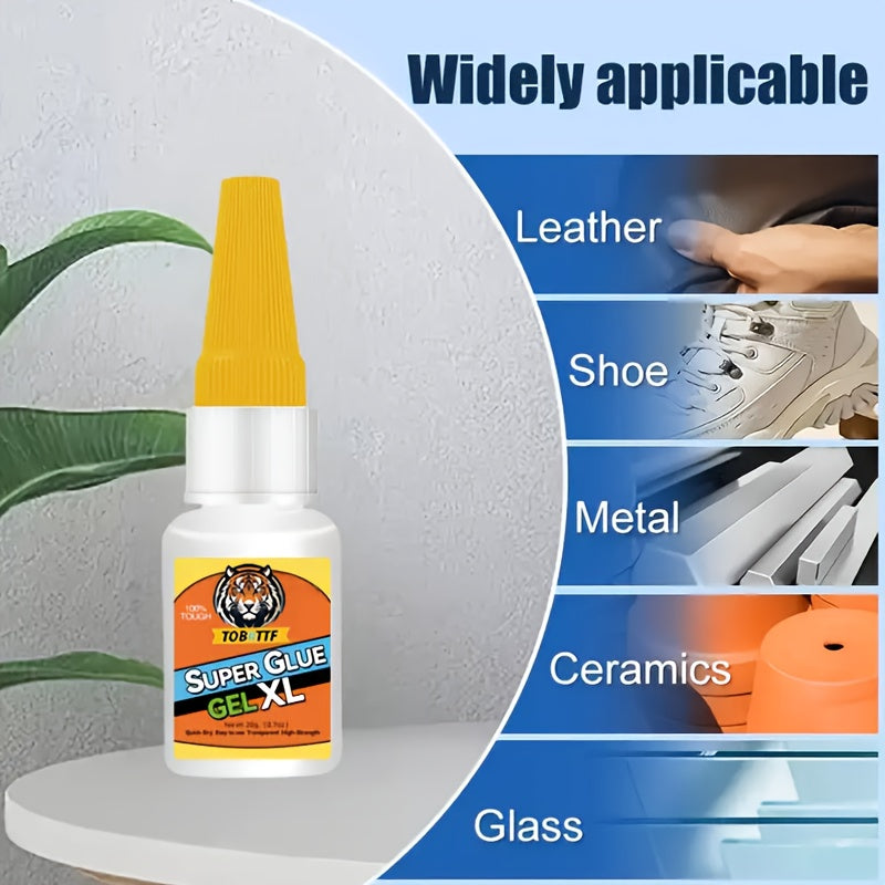 4-Pack Super Fast-Drying Super Glue 20G 10-Second Quick Bond Multi-Purpose Adhesive for Plastic Metal Wood Ceramic Glass – Heavy-Duty Repair & Welding