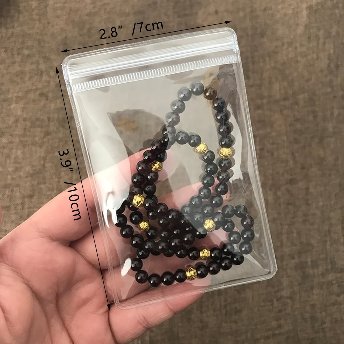Clear Resealable Jewelry Bags 100pcs Antioxidant Zipper Pouches 2.75x3.93 Inch Self-Sealing Storage Bags for Jewelry Organization Durable Reusable Protective