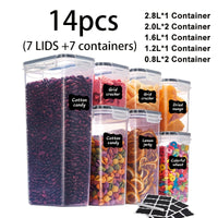 14pcs (7 jars + 7 lids)