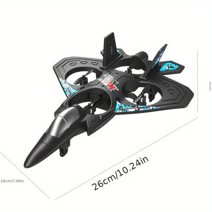 Rechargeable RC Drone for Beginners with Height Hold & Remote Control – Mini Quadcopter Airplane for Kids & Adults, Indoor Outdoor Flying Toy Gift, Black Blue Red
