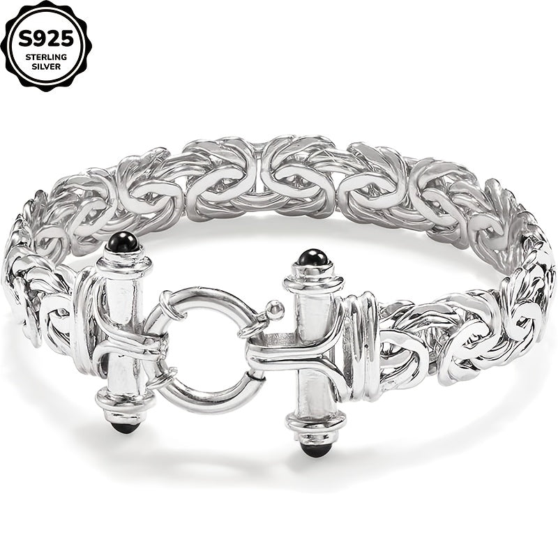 925 Sterling Silver Classic Women's Bracelet with Gift Box - Elegant Silver Gold Wrist Jewelry for Birthday, Valentine's Day, Graduation, Christmas & Special Occasion Gift for Women