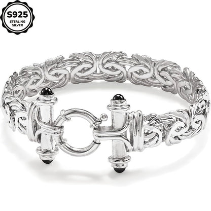 925 Sterling Silver Classic Women's Bracelet with Gift Box - Elegant Silver Gold Wrist Jewelry for Birthday, Valentine's Day, Graduation, Christmas & Special Occasion Gift for Women
