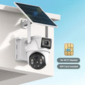 4G LTE Solar Security Camera Outdoor 8MP – 360° Pan Tilt Dual Lens, IP65 Weatherproof, PIR Motion Detection, Color Night Vision, Two-Way Audio & App Control, US Networks Only, No WiFi Required