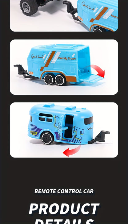 1:64 Alloy Mini Remote Control Off-Road Truck with Shock Absorbers Die-Cast RC Car Toy Gift for Boys Kids Birthday Christmas Halloween Dark Gray Teal Green Sky Blue Mixed
