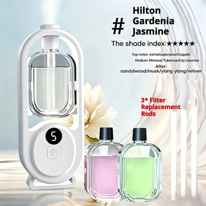 Essential Oil Diffuser Aromatherapy Humidifier with 7 Color LED Light, USB Powered Quiet Mini Aroma Diffuser for Bedroom, Office, Yoga & Home – Timer Setting, Multiple Scents Available