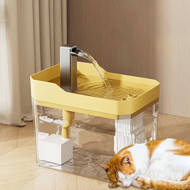 Automatic Pet Water Fountain for Cats & Dogs, 57.48oz Ultra-Quiet USB Circulating Water Dispenser with Filtration, Battery-Free Cat Drinking Feeder