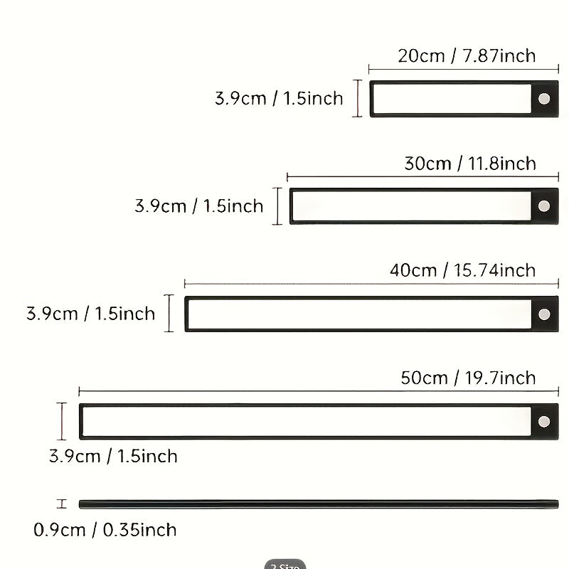 LED Motion Sensor Under Cabinet Light – Wireless USB-C Rechargeable Closet Light, 3 Color Temps & Dimmable, Magnetic Mount, Motion Activated Night Light for Kitchen Cabinet Closet Drawer (1/2/4 Pack)