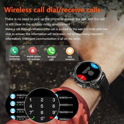 GPS Smartwatch for Men – 360×360 HD Screen, AI Voice, Wireless Calling, NFC, Compass, LED Lighting, Motion Trajectory, Outdoor Sport Fitness Tracker, Father's Day Gift