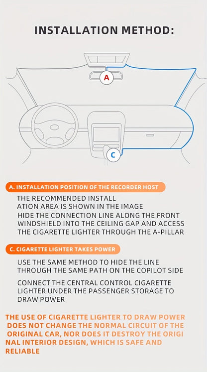 360° Panoramic Dash Cam 3/4 Lens 1080P HD with Quad-Split Screen, HD Night Vision, WDR & G-Sensor – Full Coverage Front, Rear, Left & Right Loop Recording – Rideshare & Fleet Ready – Velora