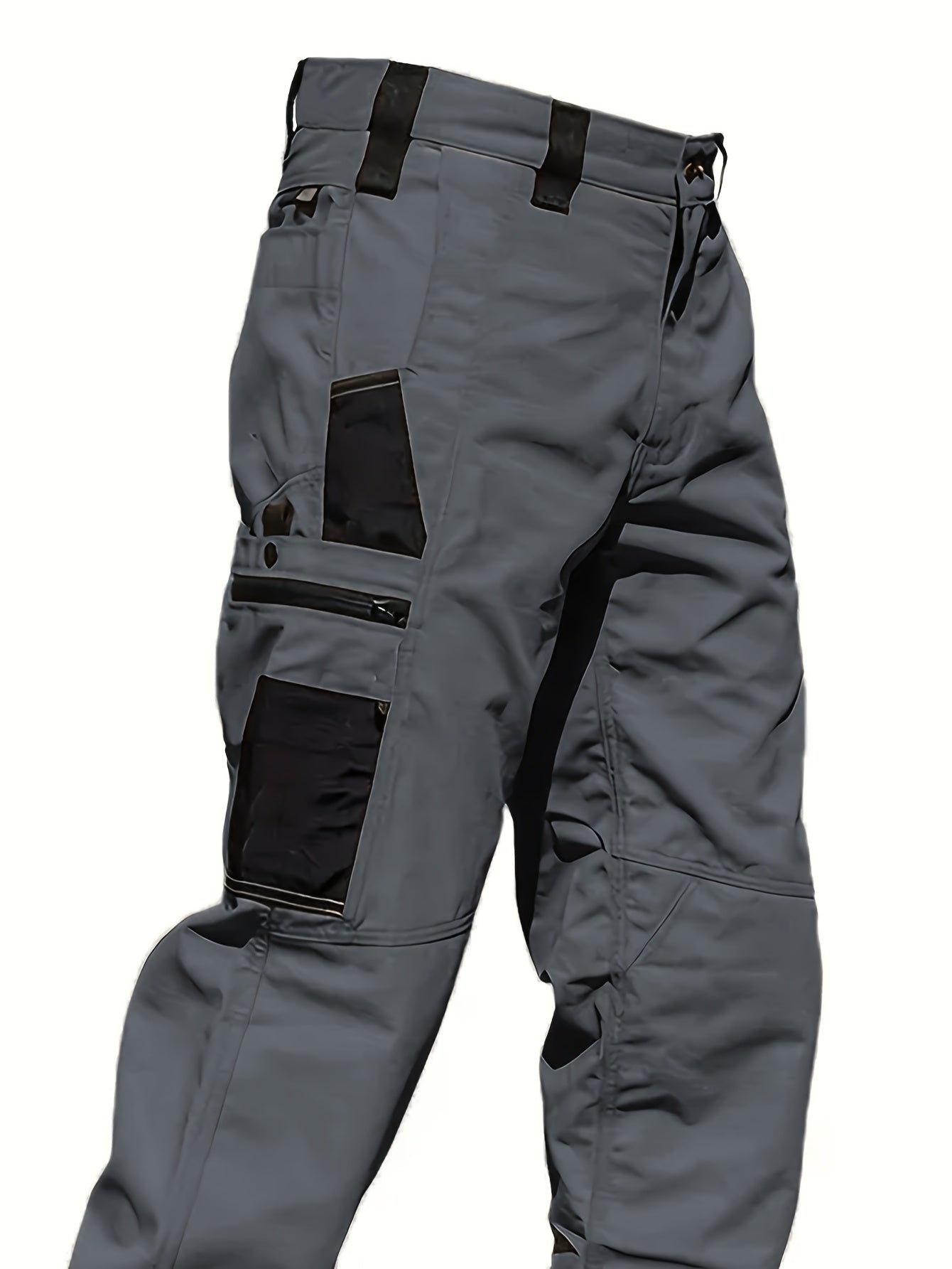 Men's Tactical Cargo Pants 2-Pack Ripstop Multi-Pocket Outdoor Work Pants for Camping Hiking Hunting Fishing Straight Leg Belt Loops S-XXXL