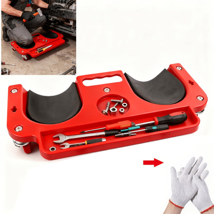 Rolling Knee Creeper Pad with Built-In Tool Tray – ABS High-Impact Frame, Cushioned Kneeling Pad for Mechanics, Carpenters, Flooring & Car Repairs – Multi-Color Automotive Repair Aid & Workshop Gift