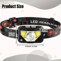 1200 Lumen Rechargeable LED Headlamp with Motion Sensor & Red Light – 8 Modes, USB-C, Waterproof Head Lamp for Camping Hiking Fishing Auto Repair Garage Emergency, Gift for Men