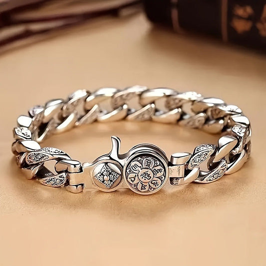 925 Sterling Silver Men's Fashion Bracelet – Classic Chain Design in 3 Sizes 7.10" 7.87" 8.66" Everyday Wear Jewelry Gift for Men Family Friends