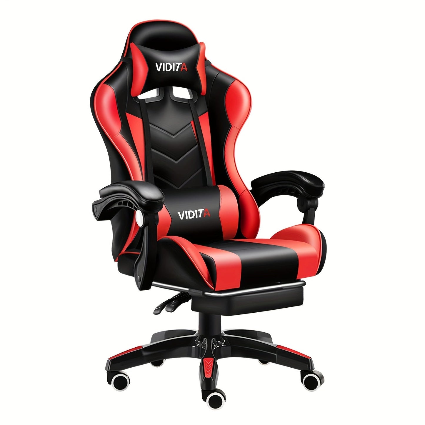 Gaming Chair High Back Ergonomic Racing Chair with Footrest & Lumbar Support – Adjustable Recline Swivel Computer Office Chair, 8 Colors