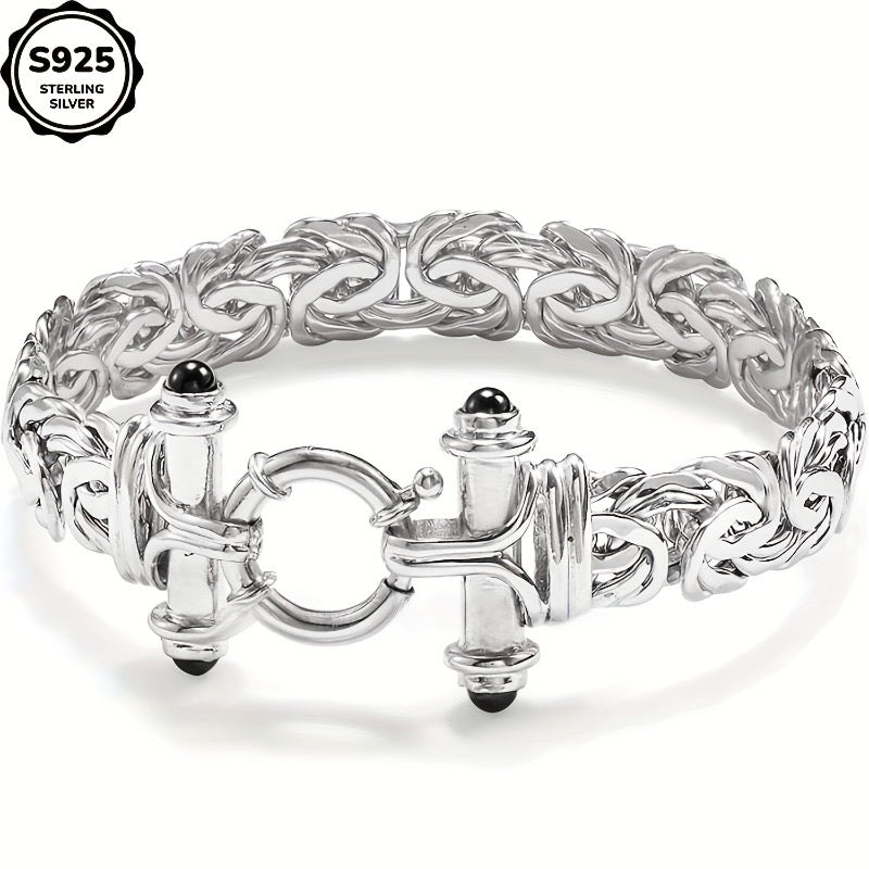 925 Sterling Silver Classic Women's Bracelet with Gift Box - Elegant Silver Gold Wrist Jewelry for Birthday, Valentine's Day, Graduation, Christmas & Special Occasion Gift for Women