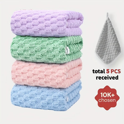 Waffle Weave Bath Towels 4-Pack & 8-Pack Ultra-Soft Quick-Dry Microfiber – Super Absorbent 281g/m² 80/20 Polyamide Spa Gym Travel Towels, Lint-Free Antimicrobial, Multiple Colors