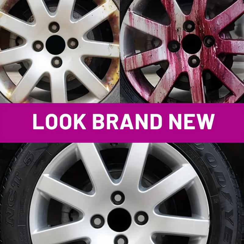 Wheel Cleaner & Iron Remover Spray 6.76oz Brake Dust Remover Restores Shine Prevents Corrosion Safe for Alloy Chrome Painted Steel Wheels Easy Trigger Spray Car Wheel Detailing Cleaner