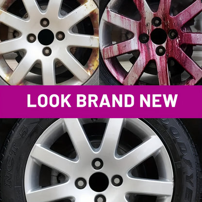 Wheel Cleaner & Iron Remover Spray 6.76oz Brake Dust Remover Restores Shine Prevents Corrosion Safe for Alloy Chrome Painted Steel Wheels Easy Trigger Spray Car Wheel Detailing Cleaner