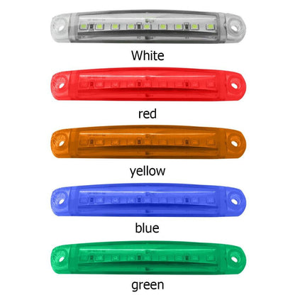 12V 9-LED Side Marker Lights 20-Pack Universal Indicator Clearance Lamp Bar for Truck Car Trailer SUV – White Red Amber Blue Green – Bright LED Side Marker Light Kit
