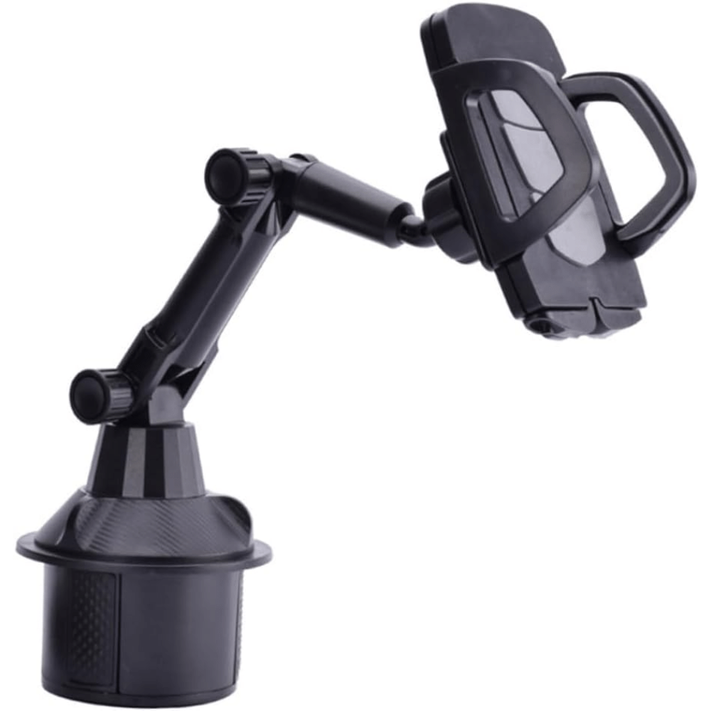 Car Cup Holder Phone Mount, Universal Adjustable Cell Phone Holder for Car Cup Holder, 360° Rotation Cradle Stand Compatible with iPhone Samsung All Smartphones
