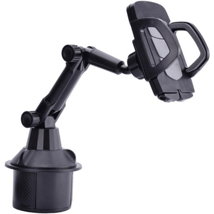 Car Cup Holder Phone Mount, Universal Adjustable Cell Phone Holder for Car Cup Holder, 360° Rotation Cradle Stand Compatible with iPhone Samsung All Smartphones