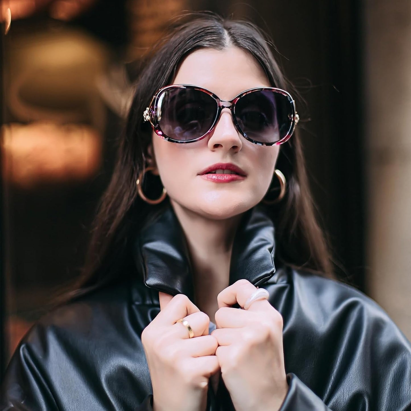 Oversized Sunglasses for Women UV400 Protection Gradient Lens Large Frame Fashion Eyewear Multiple Colors Available