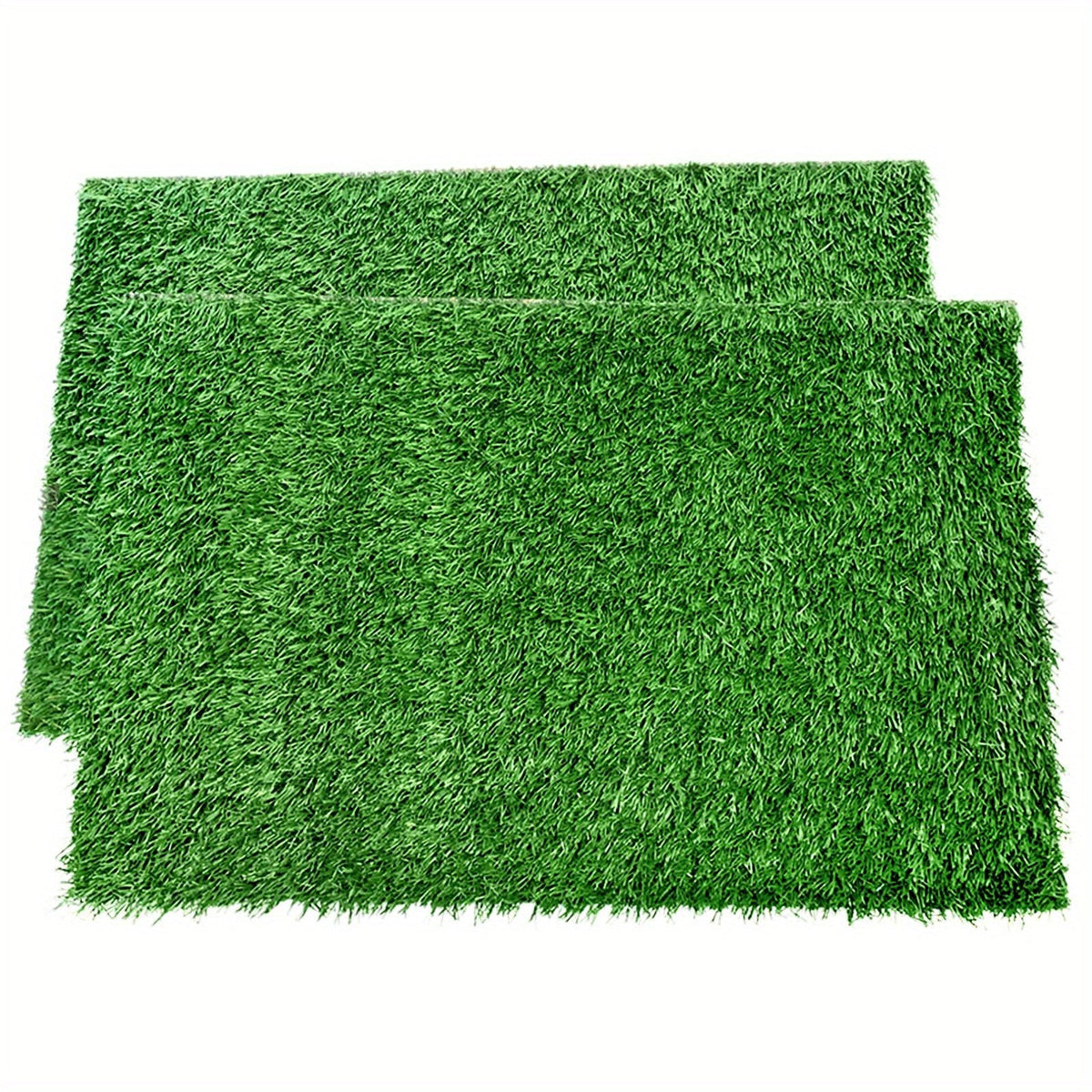 2-Pack Washable Dog Potty Training Mat Reusable Artificial Grass Pad with Odor Control for Puppies and Adult Dogs Indoor Outdoor Housebreaking and Travel Pet Waste Solution