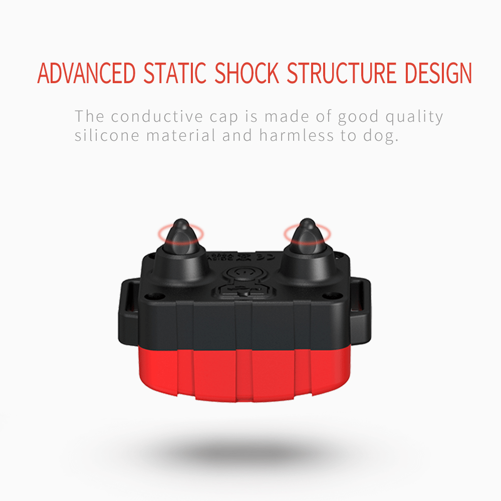 2600FT Remote Dog Training Collar with Shock, Vibration & Bark Control – Long Range E-Collar for Behavior Correction, Available in Red, Orange & Black