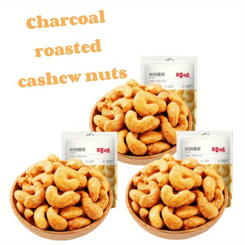 Salt Free Sugar Coated Roasted Cashews 3 Bags (10.6oz Each) – Nutritious Asian Snack with Dried Fruits, Perfect for Holiday Gifting, Afternoon Tea, Office & Everyday Snacking