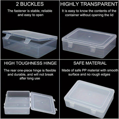 30-Piece Mini Bead Storage Set – Transparent Plastic Hinged Lid Containers for DIY Crafts, Jewelry Making, Beads, Findings & Handicraft Supplies | Christmas & Halloween Gift | Velora