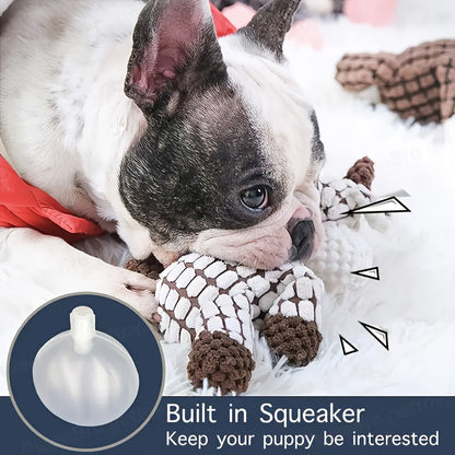6pcs Squeaky Plush Dog Toys – Cute Animal-Shaped Chew & Teething Set, Interactive Plush Toys for Small & Medium Dogs, Anxiety Relief & Teeth Cleaning, Safe & Durable