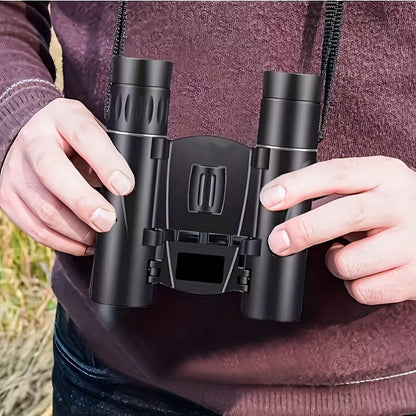 10x25 Mini Pocket Binoculars with Smartphone Adapter – High Power Compact Lightweight Telescope for Bird Watching, Hunting, Hiking, Concerts, Travel, Sports – Small Portable Binoculars for Adults & Kids