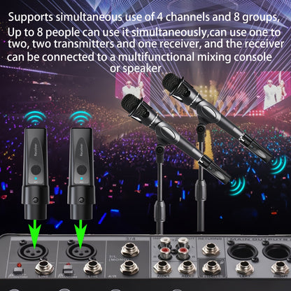 XLR Wireless Microphone System 2.4GHz – Rechargeable Plug & Play Wireless Mic Adapter with 30M Range, Low Latency, USB-C Charging for Dynamic Mics, Live Broadcasting & Guitar Audio