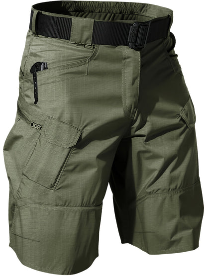Men's Cargo Shorts – Breathable Quick-Dry Tactical Work Shorts with Multi-Pocket Design for Hiking, Outdoor, Fishing & Everyday Wear, Black Khaki Grey Fern Green, Sizes S-XXXL