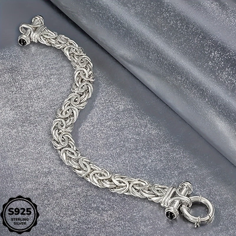 925 Sterling Silver Classic Women's Bracelet with Gift Box - Elegant Silver Gold Wrist Jewelry for Birthday, Valentine's Day, Graduation, Christmas & Special Occasion Gift for Women
