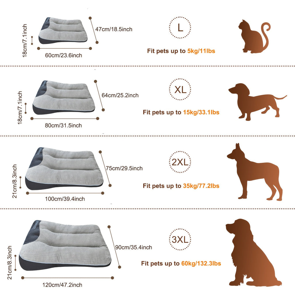 Luxury Plaid Pet Futon Sofa Bed for Medium & Large Dogs and Cats – All-Season Soft Polyester Fill, Non-Slip Bottom, Perfect for Golden Retrievers, Includes Bonus Toy Balls, Cozy Dog Couch Bed