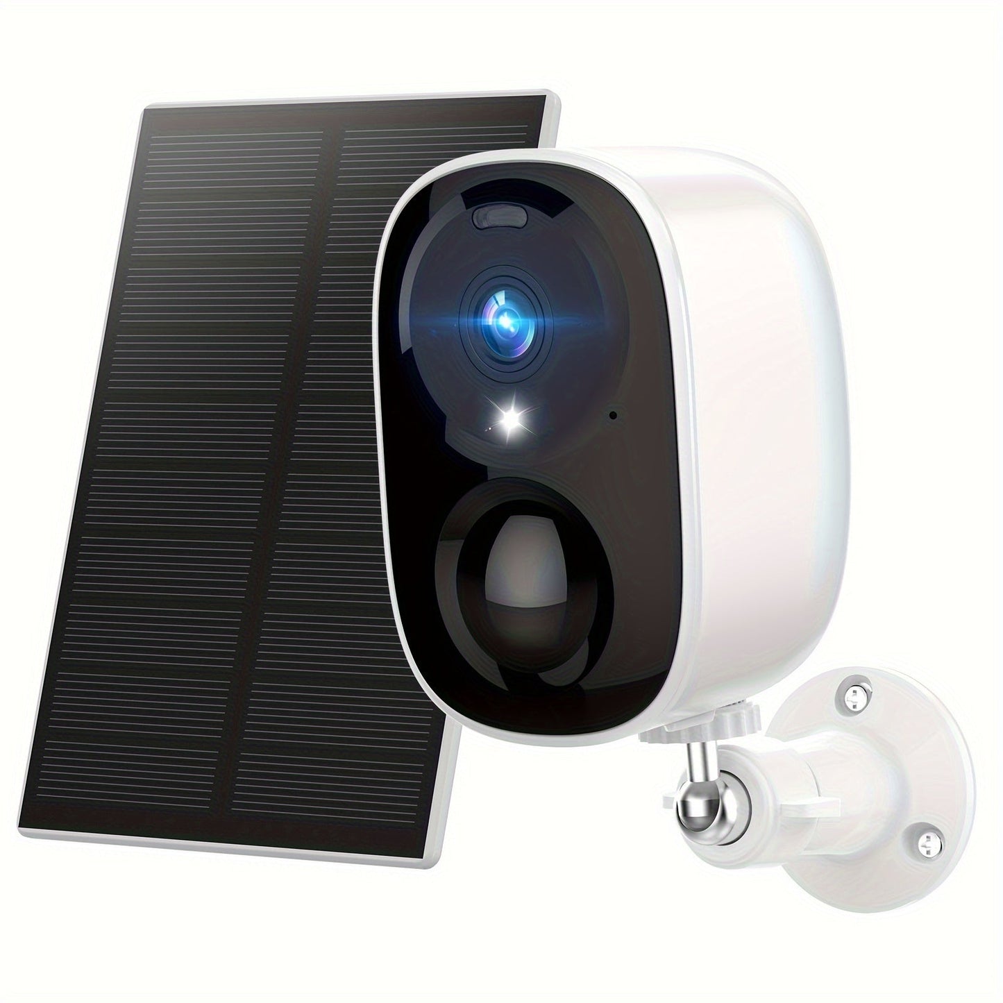 Solar Powered Outdoor Security Camera 2K 3MP – Wireless WiFi CCTV with AI Motion Detection, Color Night Vision, Spotlight, 2-Way Audio, IP66 Waterproof, No Monthly Fee, Cloud & SD Storage, Battery Powered