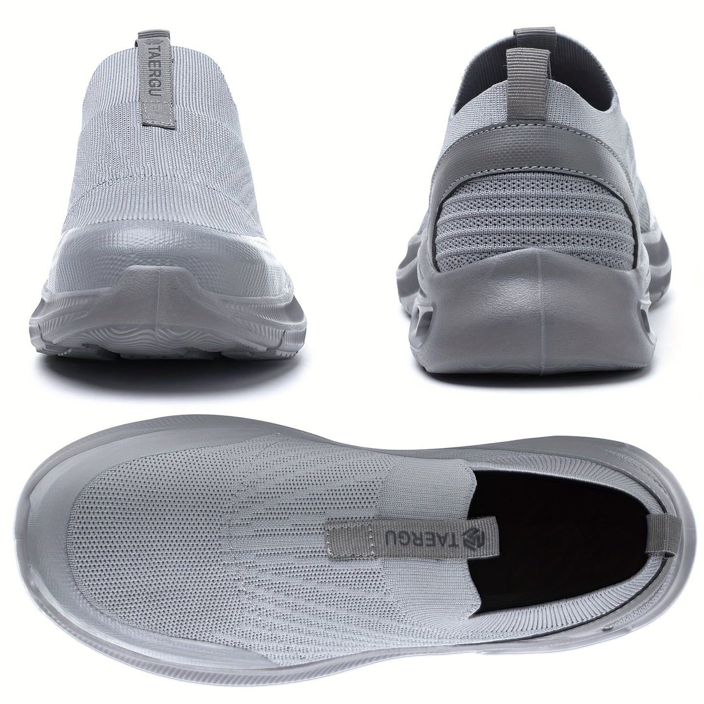 Steel Toe Work Shoes for Men Slip-On Lightweight Safety Sneakers Puncture-Resistant Non-Slip Loafers Black Grey Blue Sizes US 5.5-14