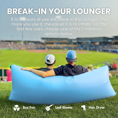 Foldable Inflatable Sofa Lounge Chair Portable Lazy Air Sofa for Camping Beach Music Festivals Outdoor Gatherings Quick Inflation Adults Purple Blue Green Black Red Yellow Orange