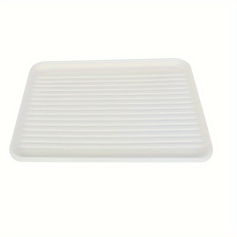 Under Sink Mat Waterproof Drip Tray Liner for Kitchen Bathroom Cabinet Non-Slip Flexible Durable Protector Mat Easy Clean White