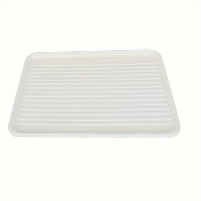 Under Sink Mat Waterproof Drip Tray Liner for Kitchen Bathroom Cabinet Non-Slip Flexible Durable Protector Mat Easy Clean White