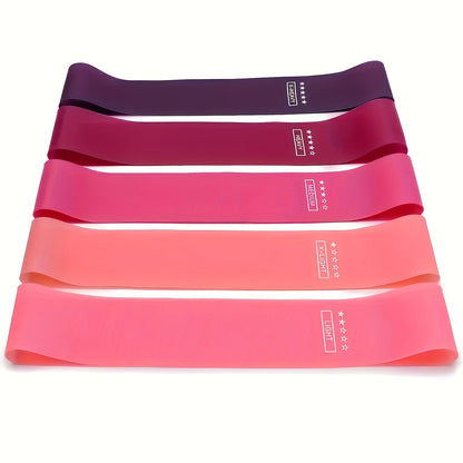 Resistance Bands Set 10-11 Piece TPE Loop Bands for Women – Full Body Workout Kit for Yoga, Pilates, Gym & Weight Training, Heavy-Duty Exercise Bands for Deep Squat & Stretching, Pink with Storage Bag