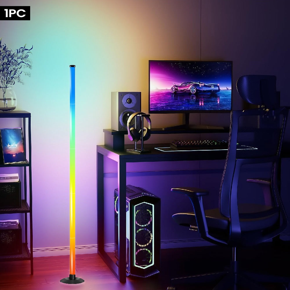 Smart RGBICB LED Floor Lamp with App and Remote Control Mood Atmosphere Lighting Color Changing Corner Lamp for Living Room Bedroom Gaming Office Home Decor Birthday Christmas Gift