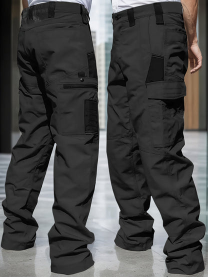 Men's Tactical Cargo Pants 2-Pack Ripstop Multi-Pocket Outdoor Work Pants for Camping Hiking Hunting Fishing Straight Leg Belt Loops S-XXXL