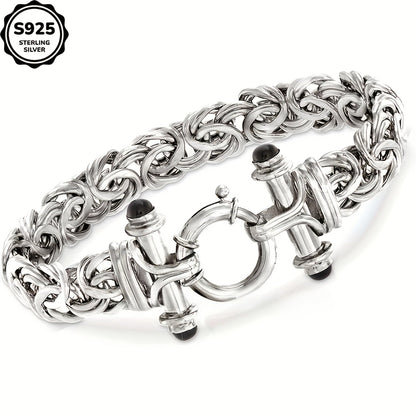 925 Sterling Silver Classic Women's Bracelet with Gift Box - Elegant Silver Gold Wrist Jewelry for Birthday, Valentine's Day, Graduation, Christmas & Special Occasion Gift for Women