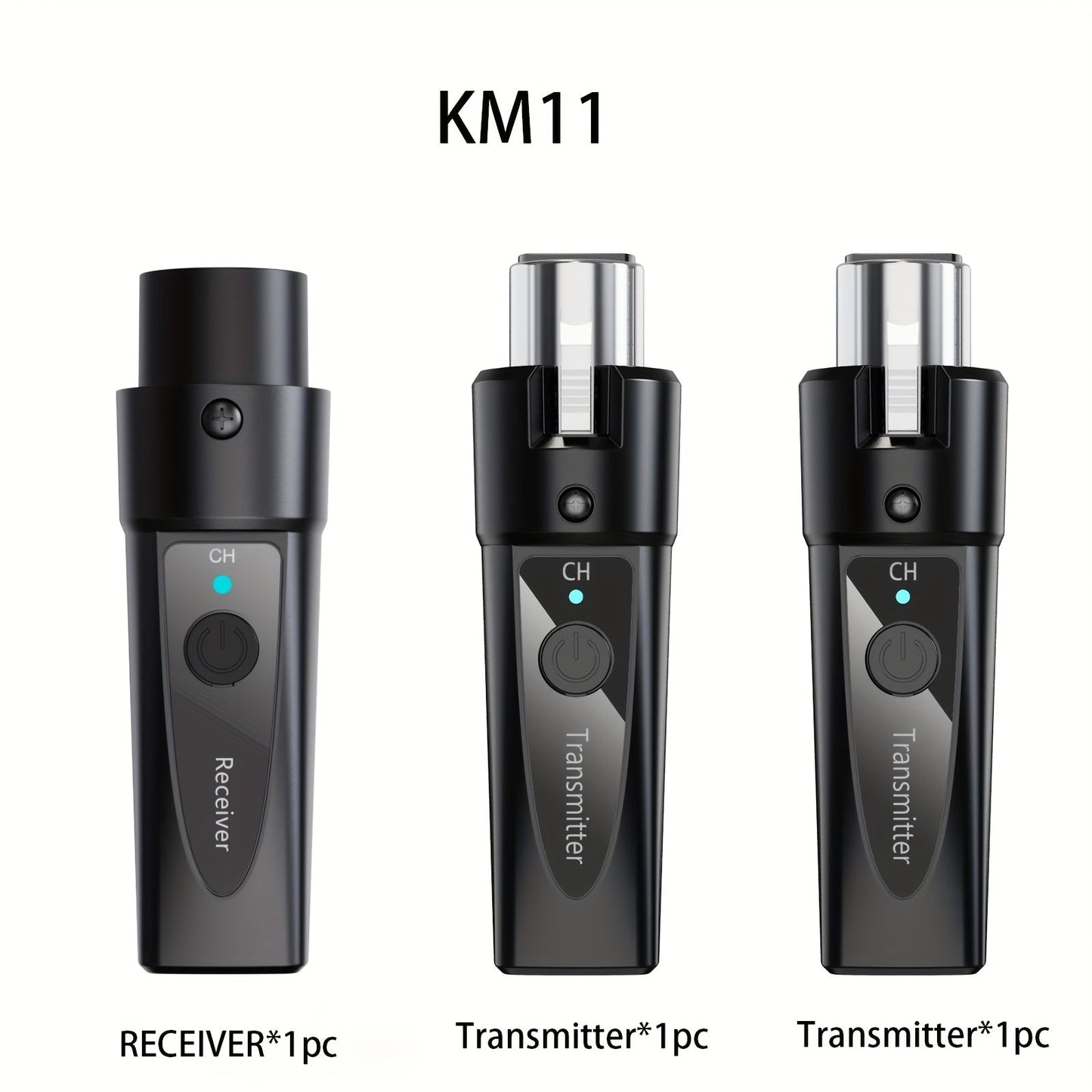 XLR Wireless Microphone System 2.4GHz – Rechargeable Plug & Play Wireless Mic Adapter with 30M Range, Low Latency, USB-C Charging for Dynamic Mics, Live Broadcasting & Guitar Audio