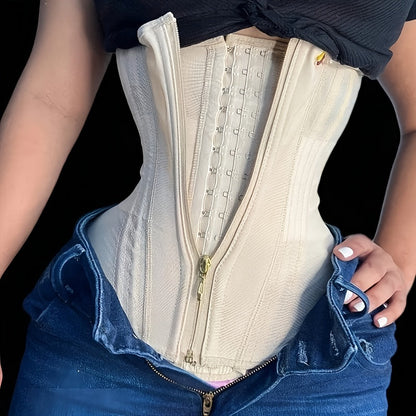 Women's Waist Cincher Belt with Zipper – Strong Tummy Control Shapewear, Compression Waist Trainer for Slimming & Body Shaping, Flattens Stomach for Casual & Formal Wear, Sizes XS to XXXL, Hand Washable