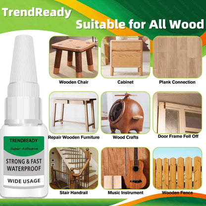 Heavy Duty Super Glue 4-Pack Waterproof Fast Drying Clear Non-Toxic Multi-Purpose Adhesive for Shoes Wood Plastic Metal Leather Ceramic Strong Bond Repair Glue