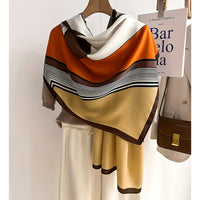 Orange Twill Print