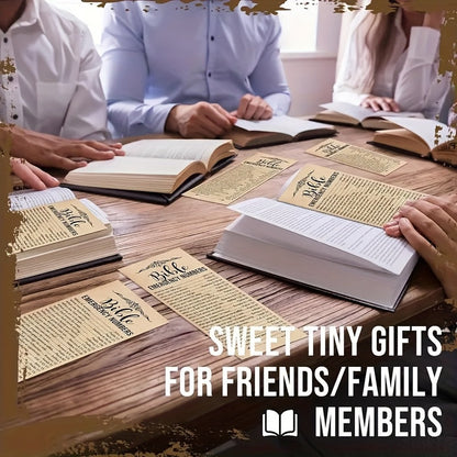 Bible Verse Bookmarks 50 Pack – Inspirational Scripture Brown Paper Bookmarks for Church, Sunday School Supplies, Vacation Bible School, Religious Gifts & Christian Stocking Stuffers
